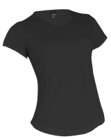 T-SHIRT DRY SKIN LADY COL V NOIR S